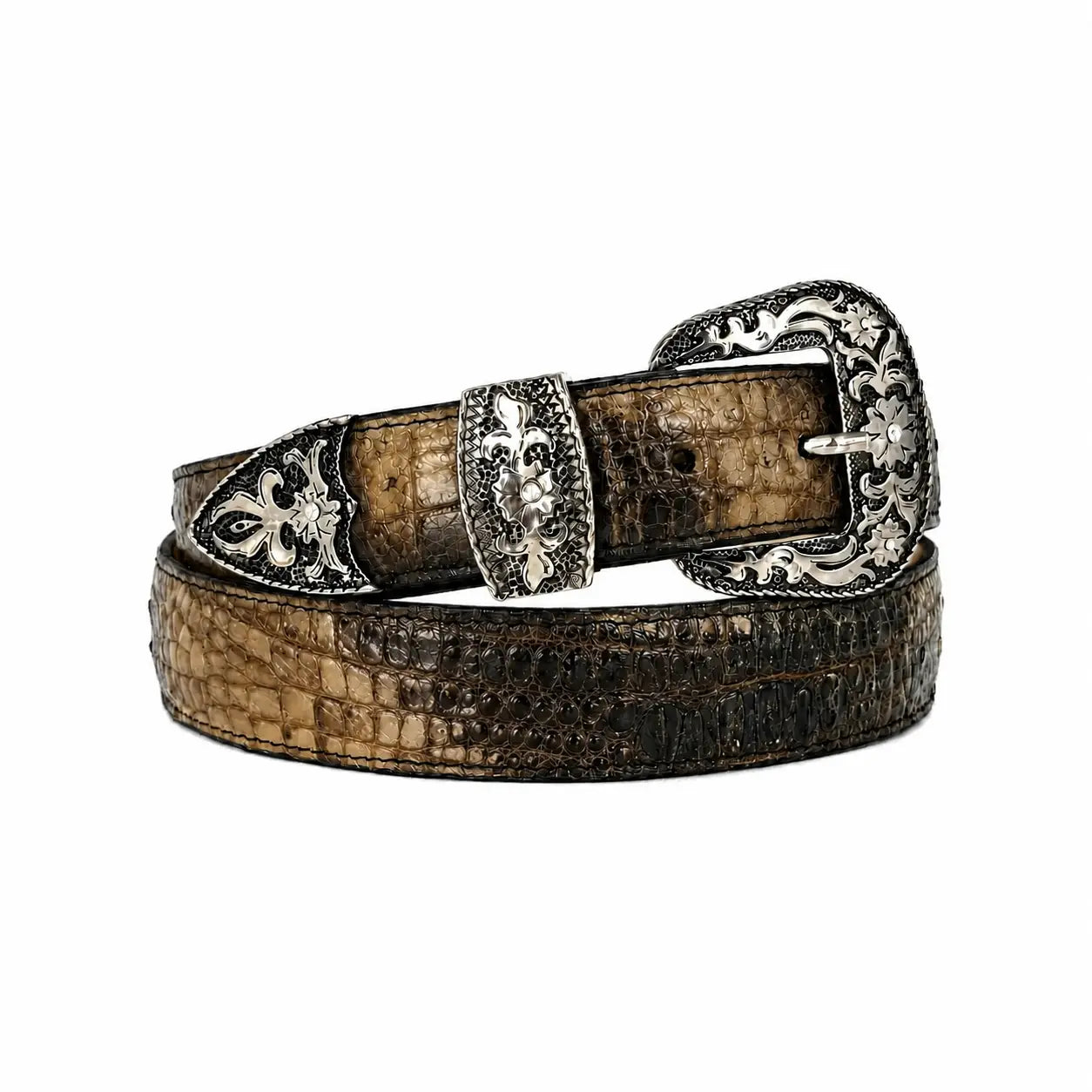 Cinto Cocodrilo Alligator Natural