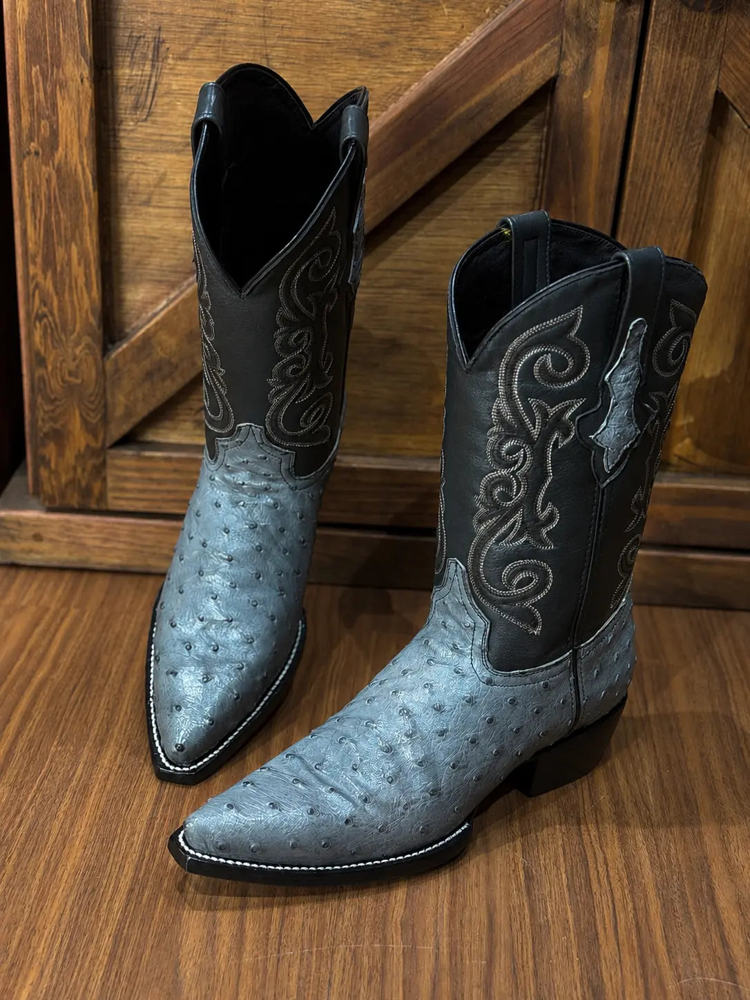 Cowboy Texana Avestruz Gris