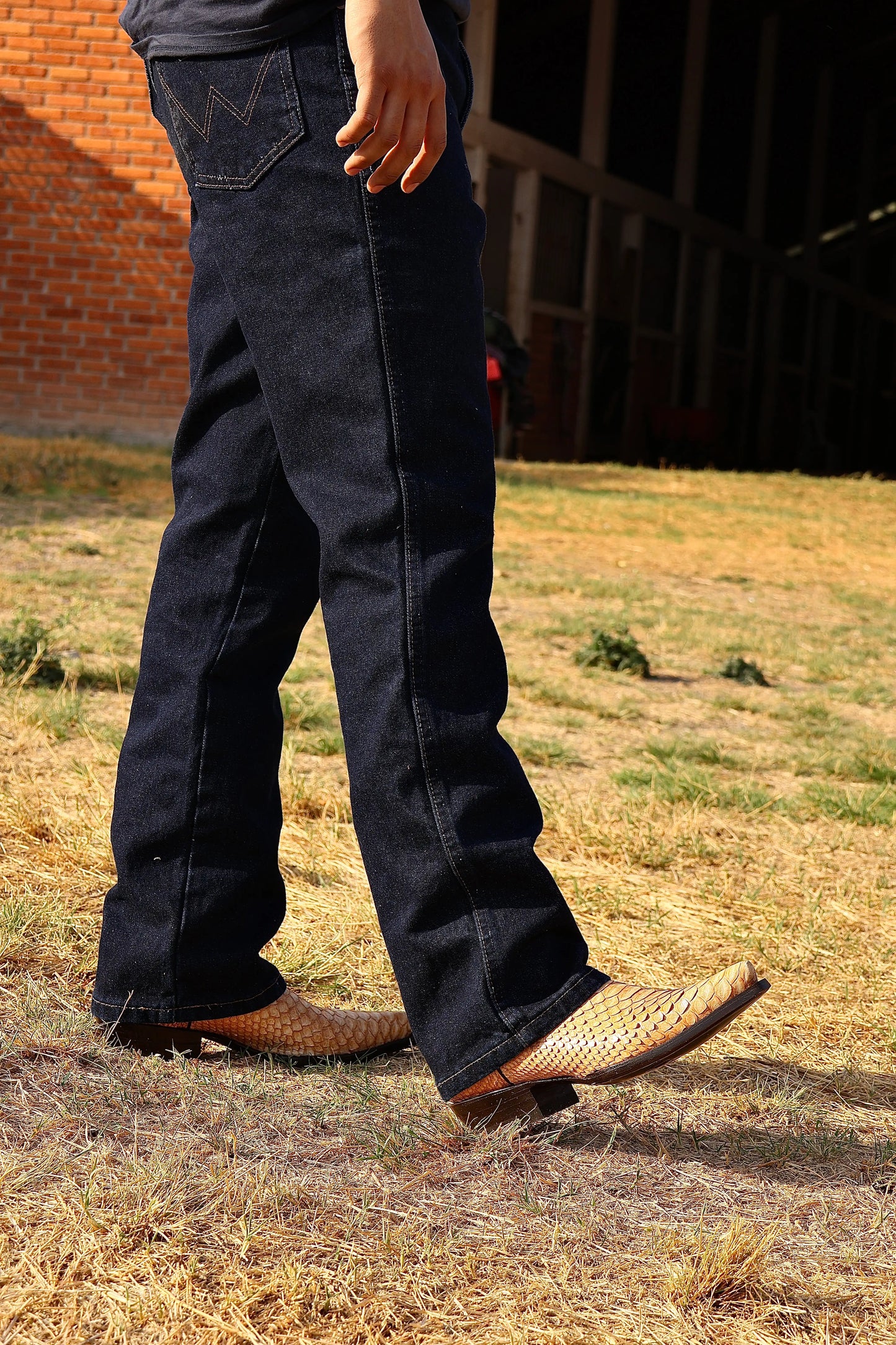 Cowboy Texana Pitón Beige