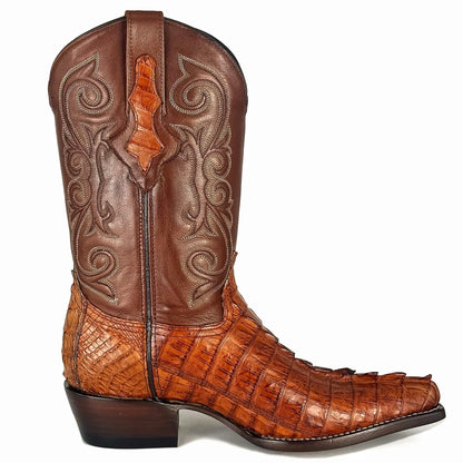 Cowboy Texana Cola Cocodrilo Cognac