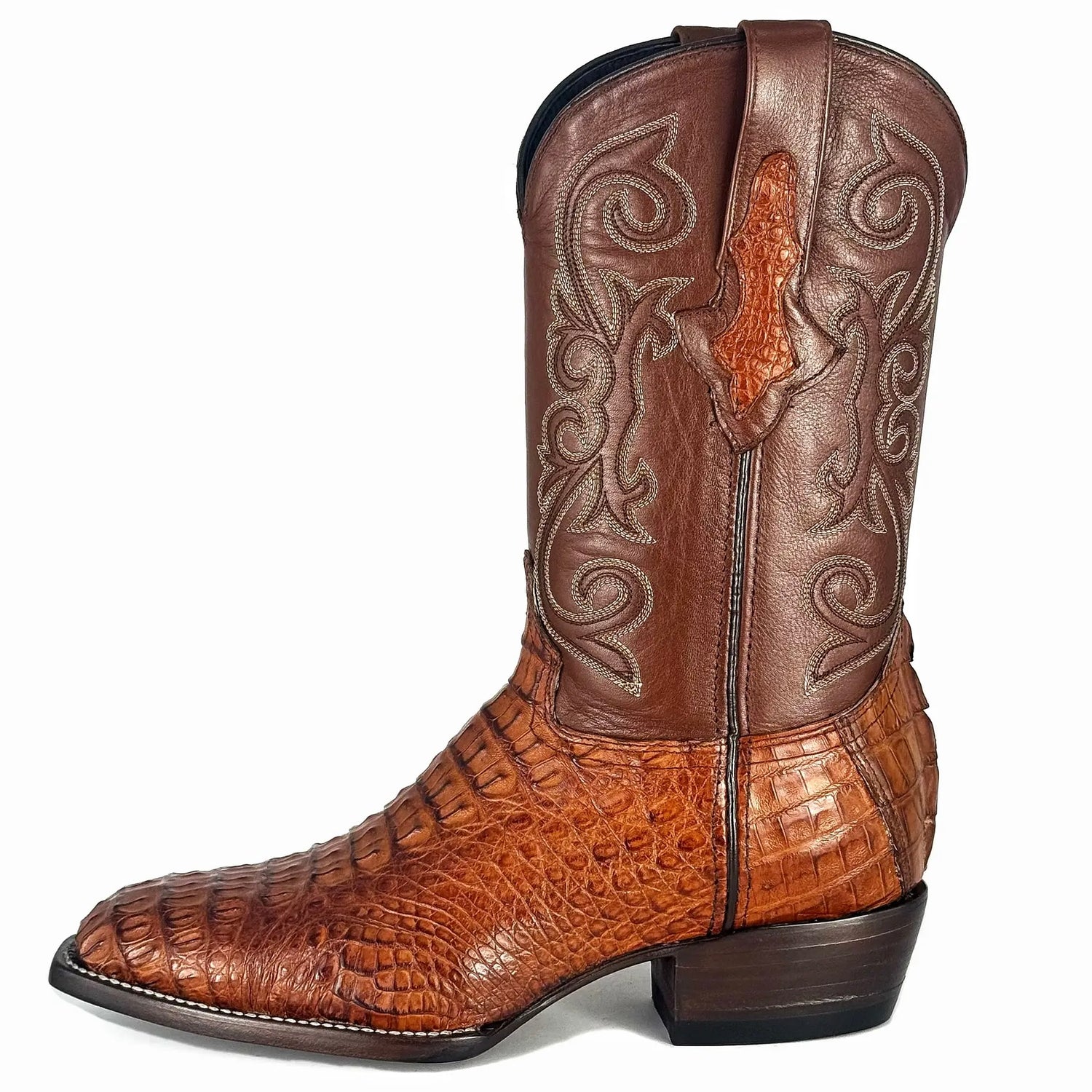 Cowboy Francesa Cocodrilo Cognac