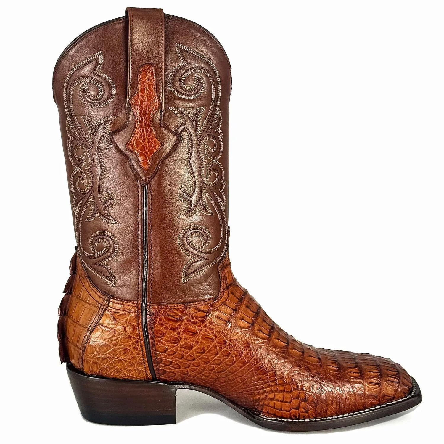 Cowboy Francesa Cocodrilo Cognac