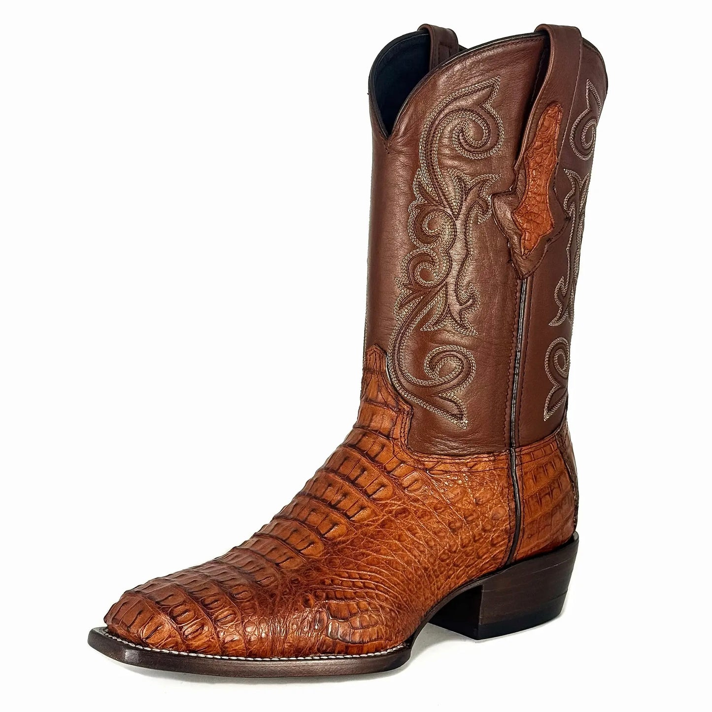 Cowboy Francesa Cocodrilo Cognac