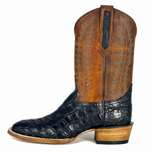 Cowboy Francesa Cocodrilo Alligator Negro