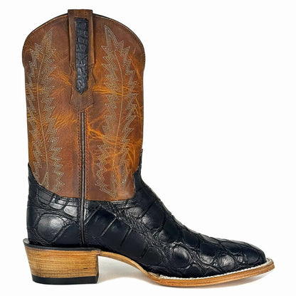 Cowboy Francesa Cocodrilo Alligator Negro