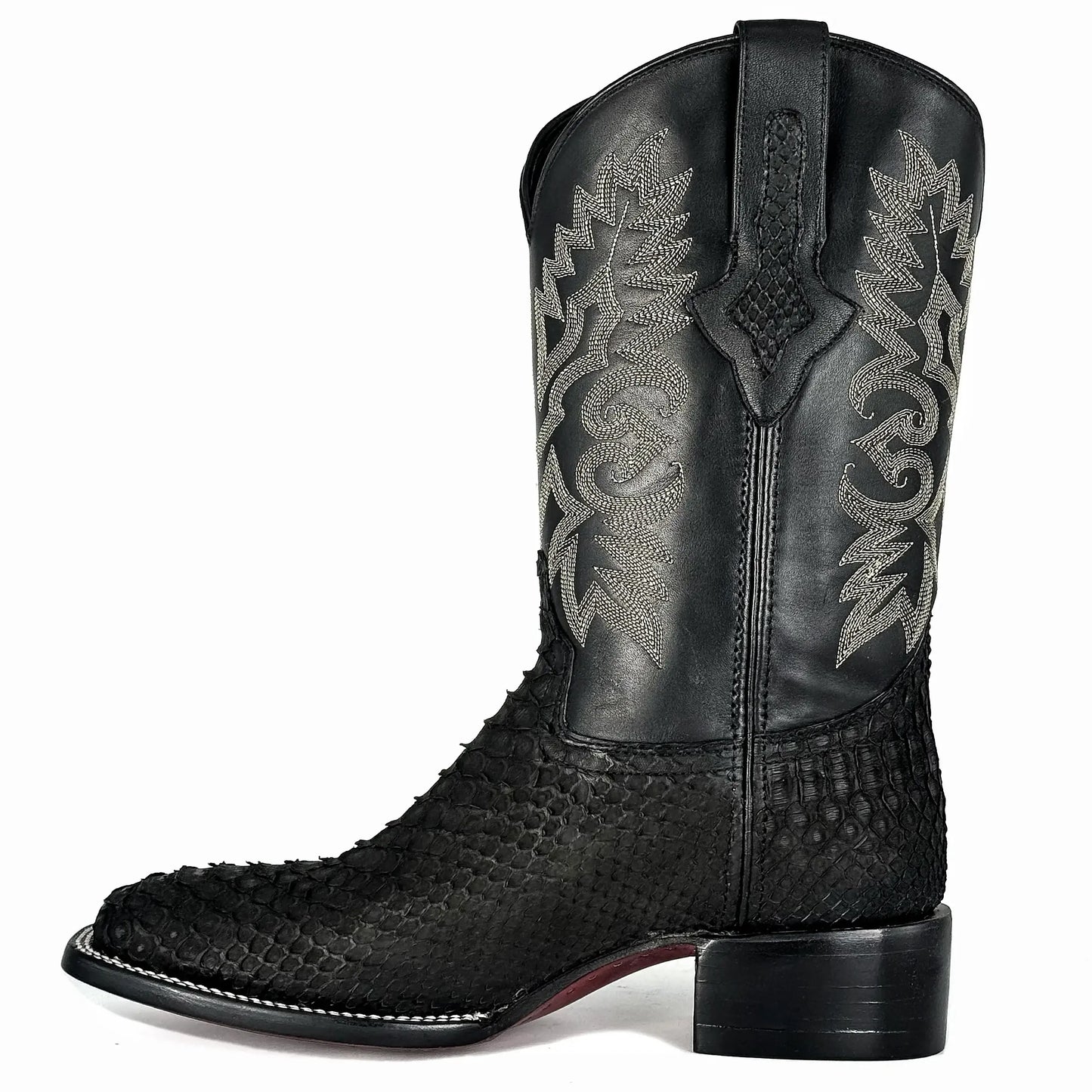 Cowboy Bulldog Pitón Nobuck Negro