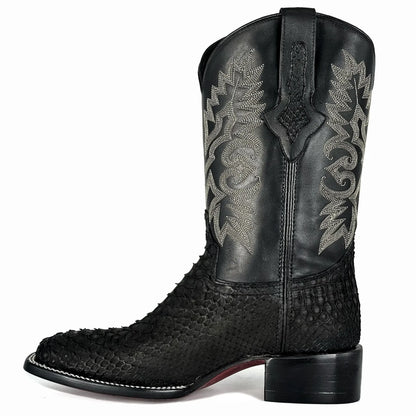 Cowboy Bulldog Pitón Nobuck Negro