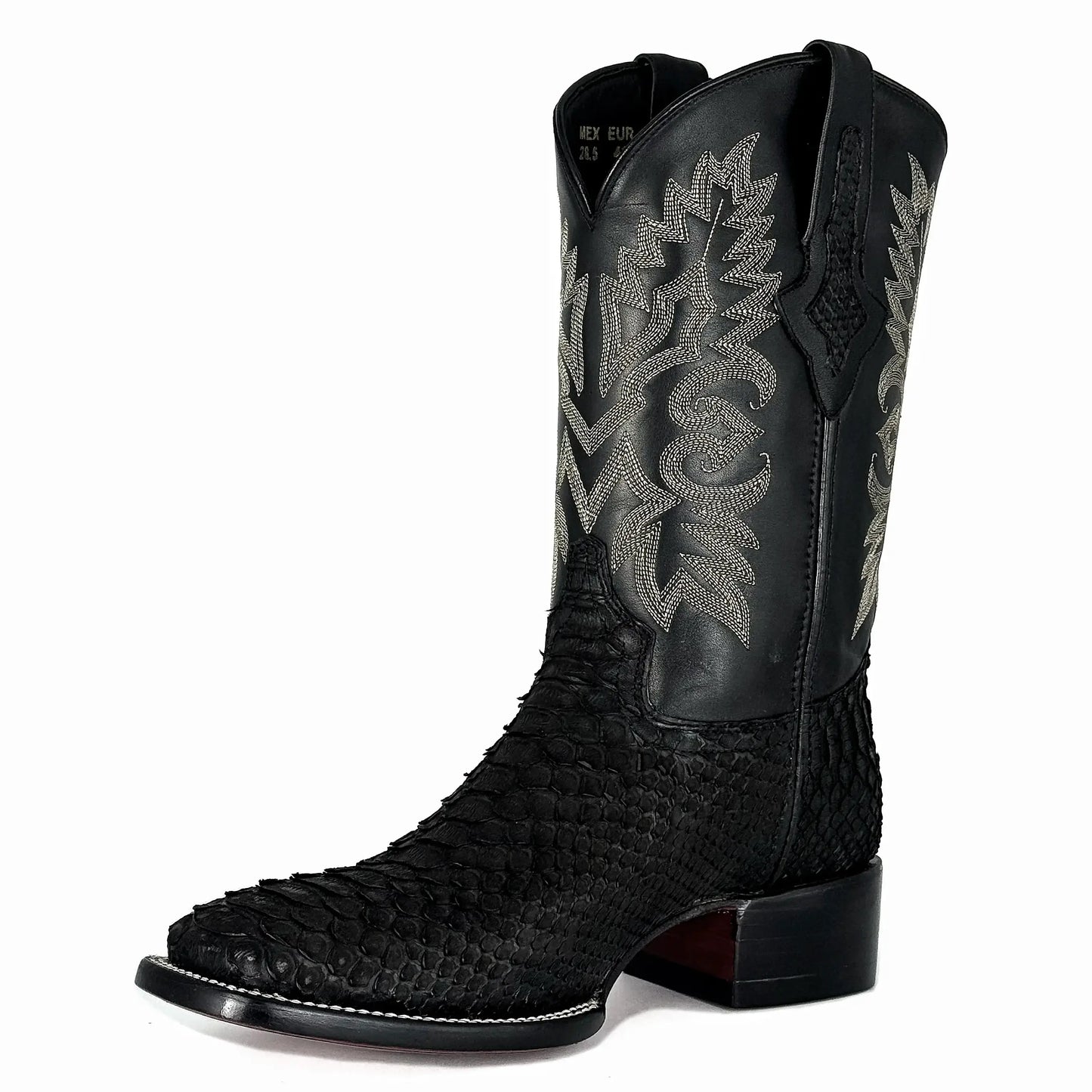 Cowboy Bulldog Pitón Nobuck Negro