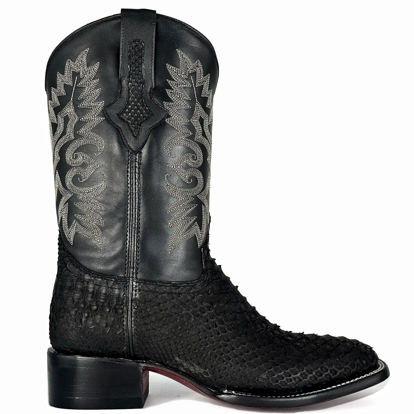 Cowboy Bulldog Pitón Nobuck Negro