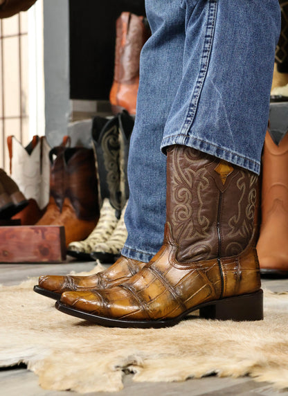 Cowboy Texana Cocodrilo Alligator Miel