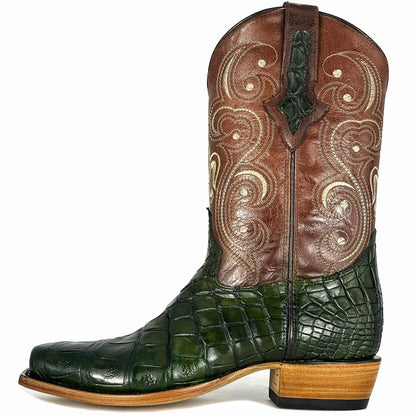 Cowboy Nevada Cocodrilo Alligator Verde