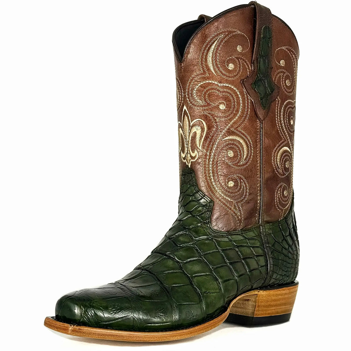 Cowboy Nevada Cocodrilo Alligator Verde