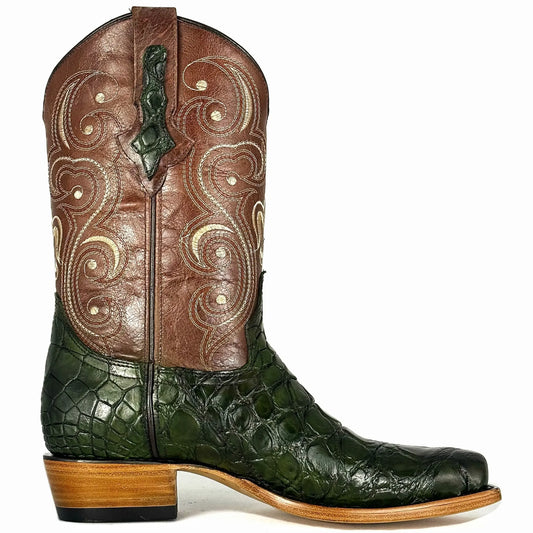 Cowboy Nevada Cocodrilo Alligator Verde