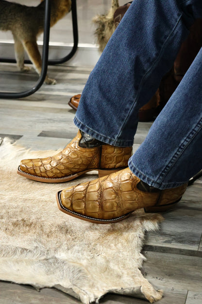 Cowboy Nevada Cocodrilo Alligator Beige