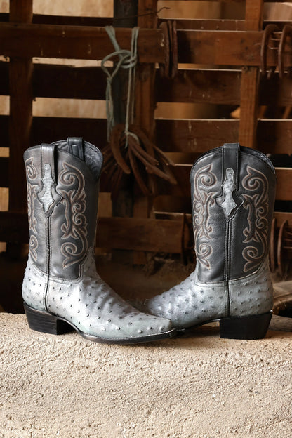 Cowboy Texana Avestruz Gris