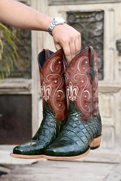 Cowboy Nevada Cocodrilo Alligator Verde