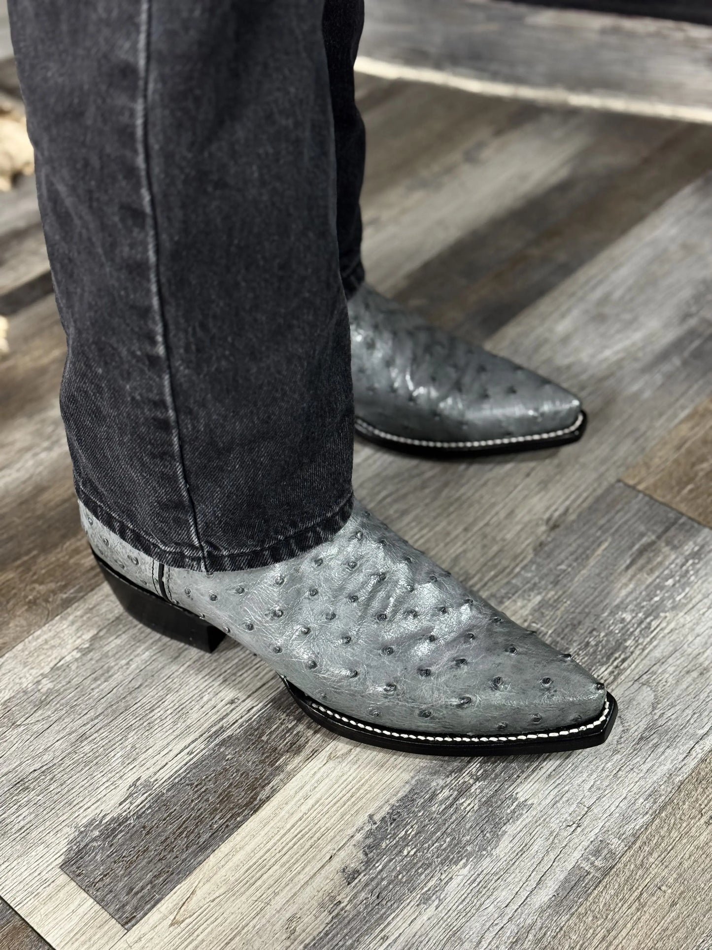 Cowboy Texana Avestruz Gris