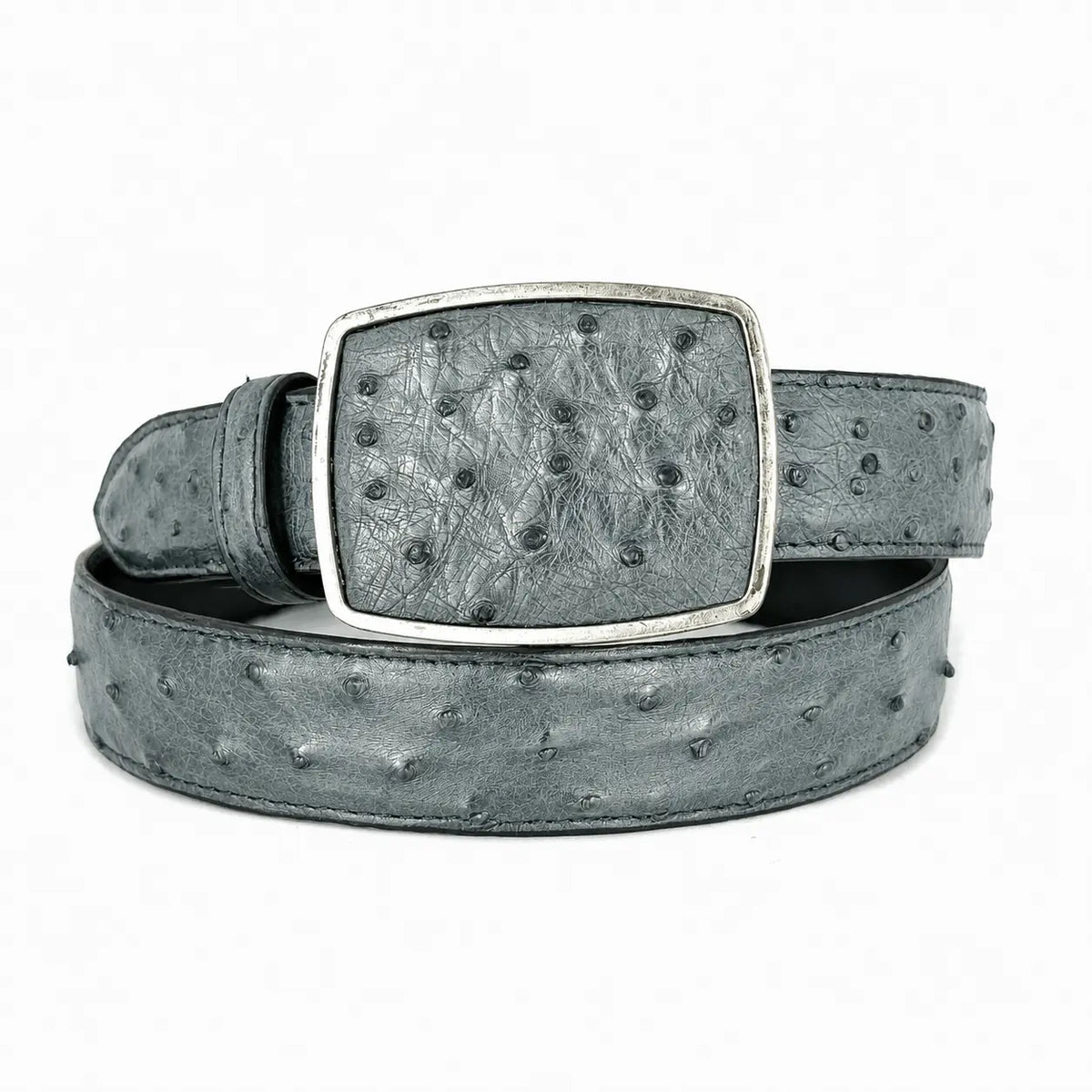 Cinto Avestruz Gris