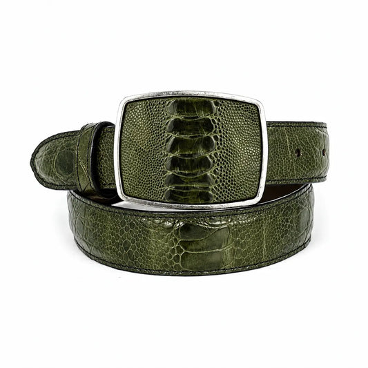 Cinto Pata de Avestruz Verde
