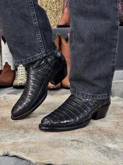 Cowboy Oval Cocodrilo Fuscus Negro