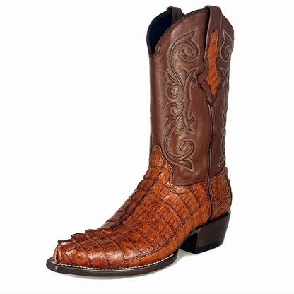 Cowboy Texana Cola Cocodrilo Cognac