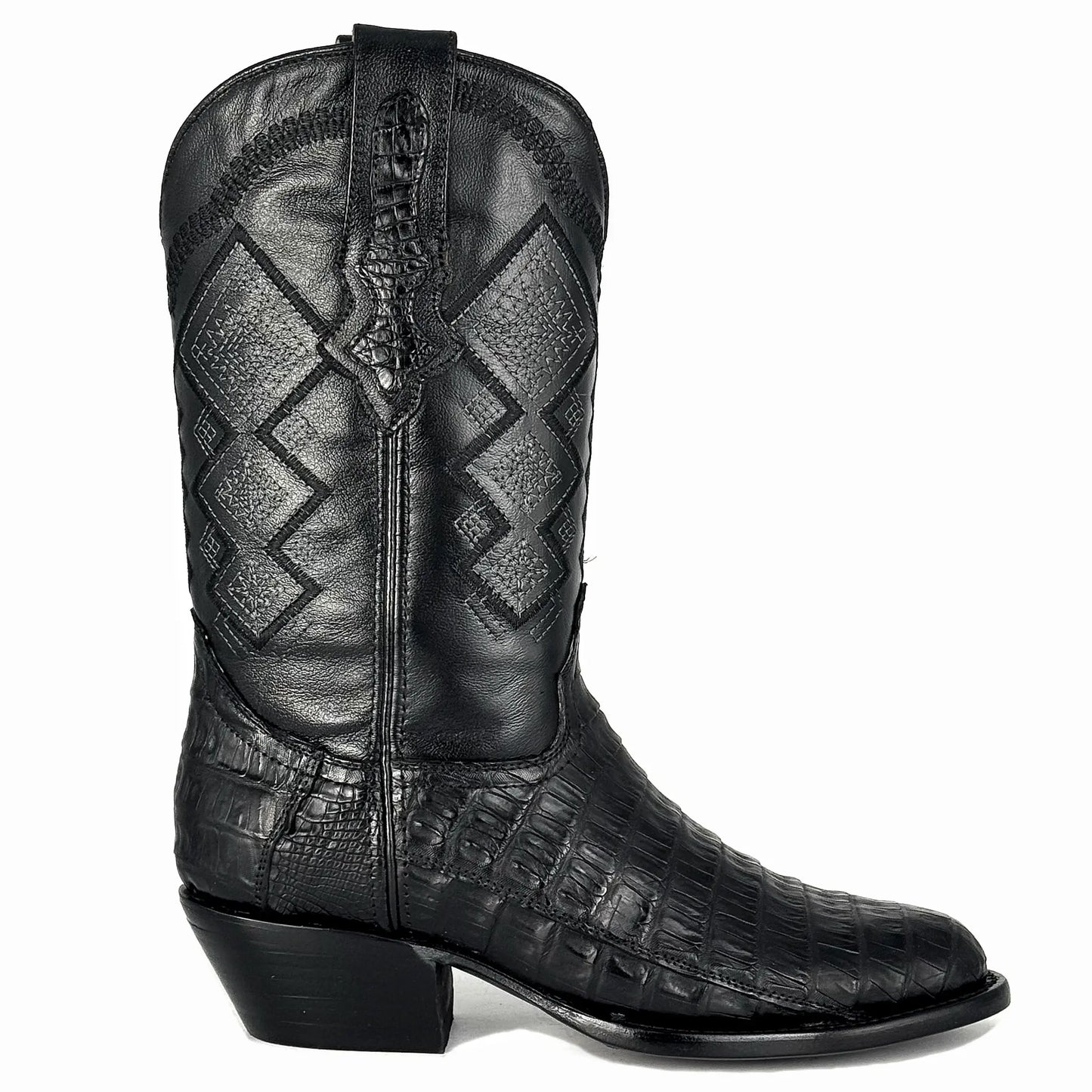 Cowboy Oval Cocodrilo Negro