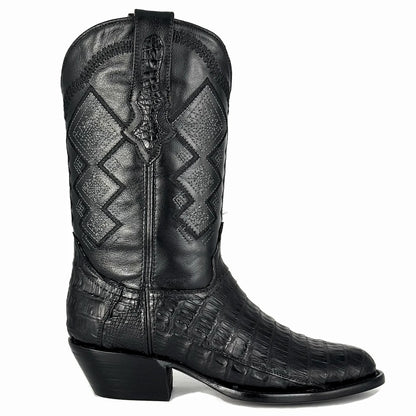 Cowboy Oval Cocodrilo Negro