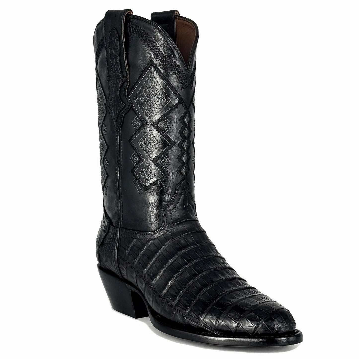 Cowboy Oval Cocodrilo Negro