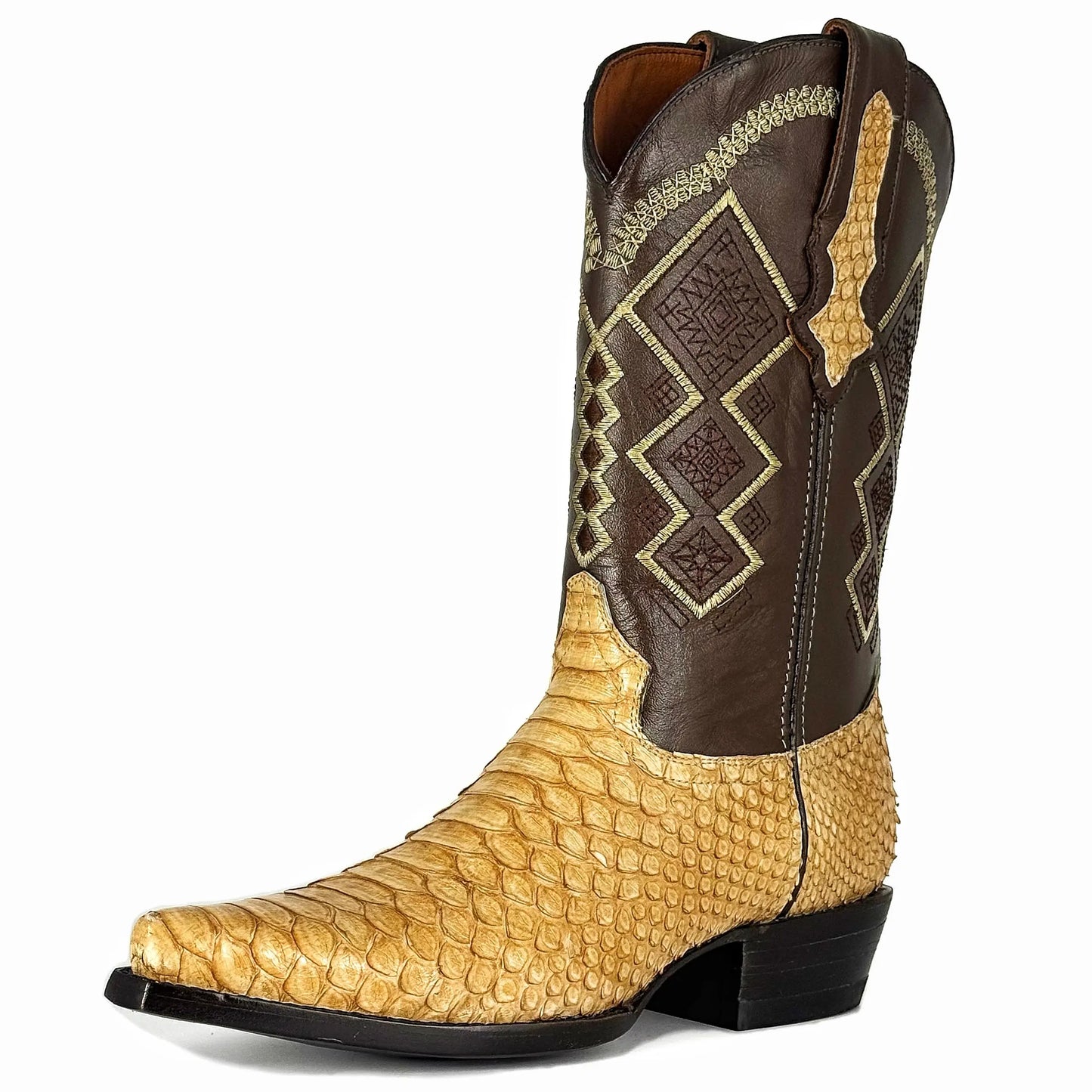 Cowboy Texana Pitón Beige