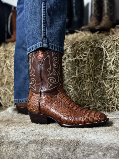 Cowboy Francesa Cocodrilo Cognac